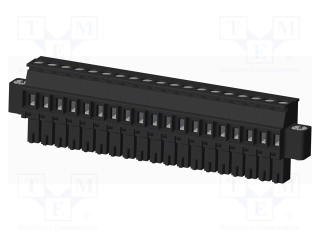 Connector: pluggable terminal block; plug; female; angled 90°