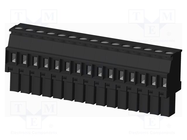 Connector: pluggable terminal block; plug; female; angled 90°