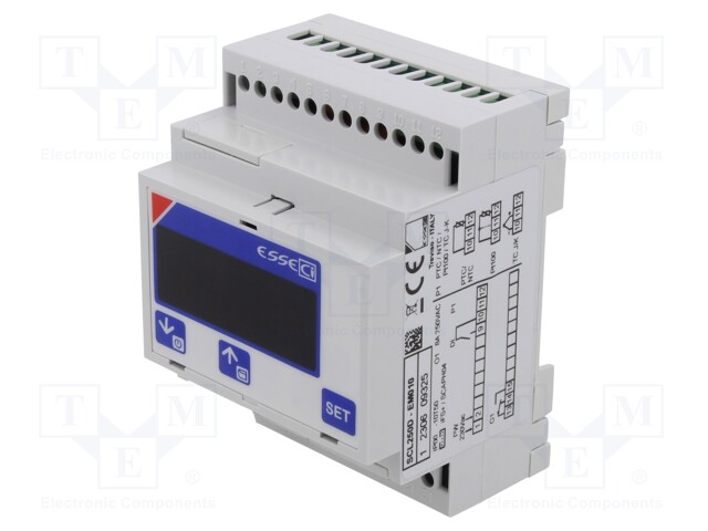 Module: regulator; temperature; SPDT; for DIN rail mounting