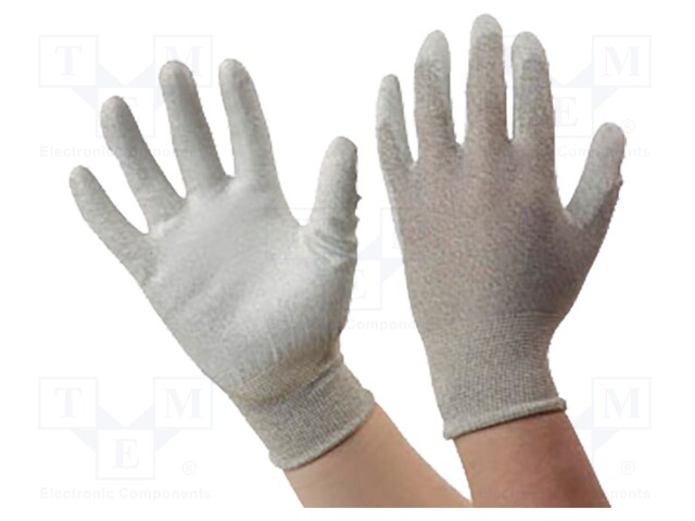 Protective gloves; ESD; M; ANSI/ESD SP15.1; beige
