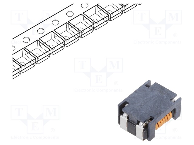 Filter: anti-interference; SMD; 5A; 80VDC; Rcoil: 10mΩ; 9x7x4.5mm