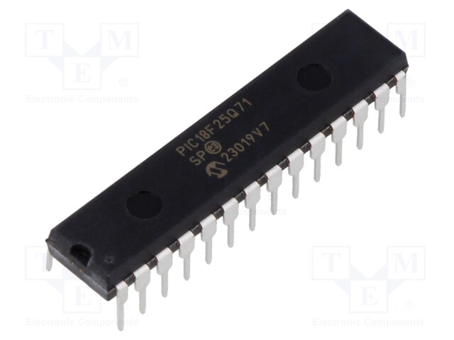 IC: PIC microcontroller; Memory: 32kB; SRAM: 2kB; EEPROM: 256B; SMD