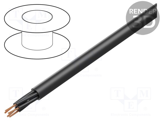 Wire; ÖLFLEX® CLASSIC 110 BK; 5x1,5mm2; unshielded; 300/500V; PVC