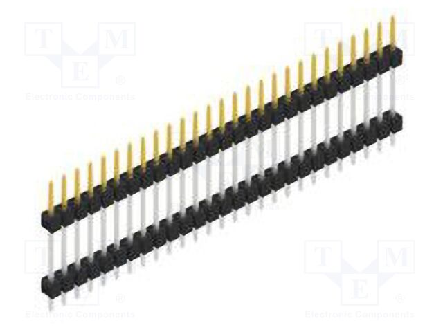 Connector: pin strips; pin header; male; PIN: 27; 2.54mm; THT; 1x27