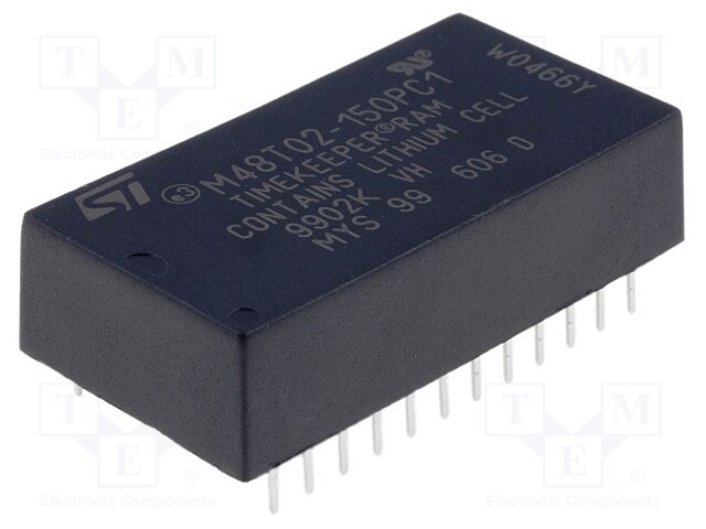 RTC circuit; parallel; NV SRAM; PCDIP24; 4.75÷5.5V; 16kbit; 150ns