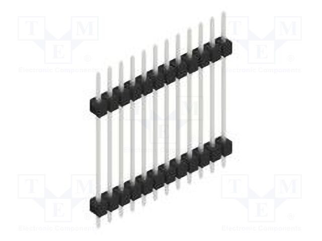 Connector: pin strips; pin header; male; PIN: 12; 2.54mm; THT; 1x12