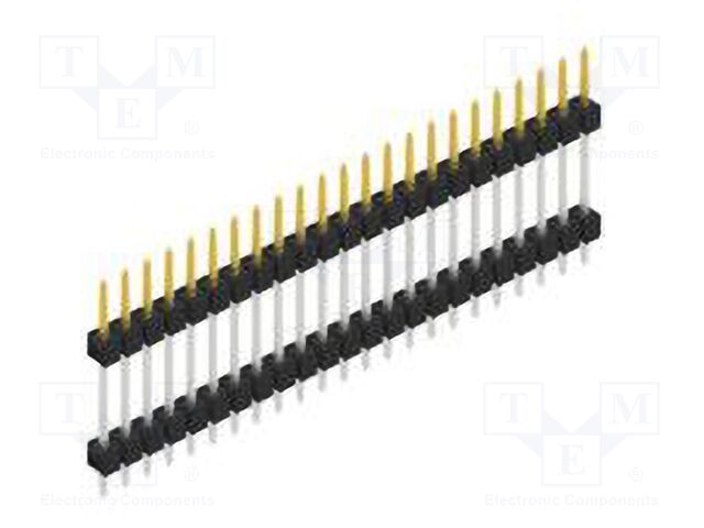 Connector: pin strips; pin header; male; PIN: 23; 2.54mm; THT; 1x23