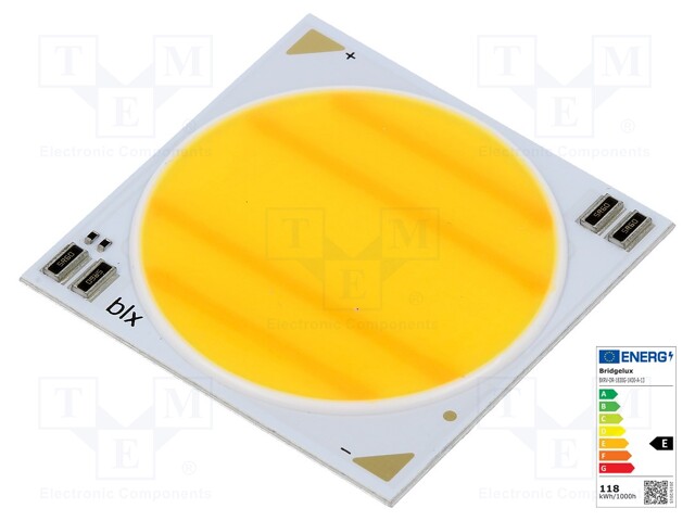 Power LED; COB,bicolour; white warm; 40÷2350mA; P: 1.5/109.3W