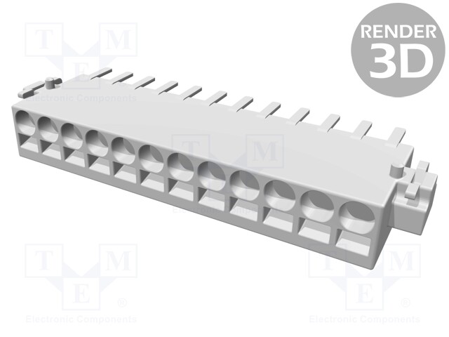 Connector: wire-board; female; PIN: 12; 2.54mm; SMT; socket; 6A