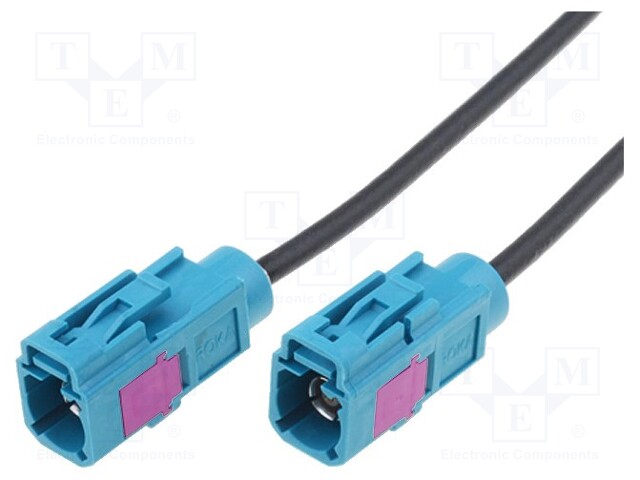 Extension cable for antenna; Fakra socket,both sides; 2m