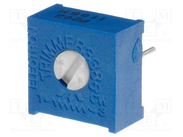 Potentiometer: mounting; single turn,horizontal; 200Ω; 500mW