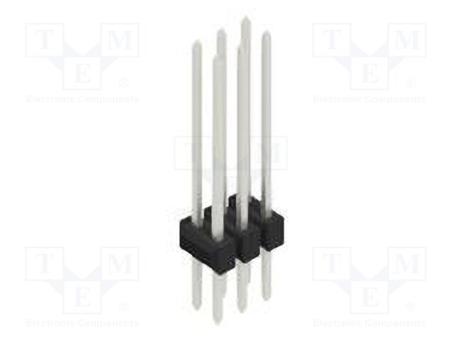 Connector: pin strips; pin header; male; PIN: 6; 2.54mm; THT; 2x3