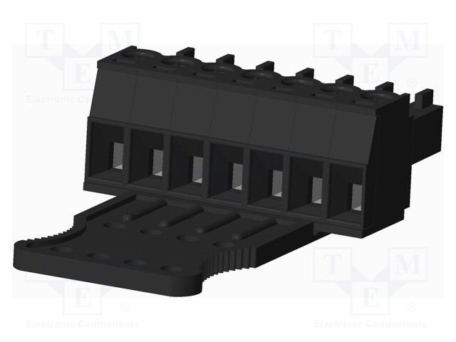 Connector: pluggable terminal block; plug; female; straight; 300V