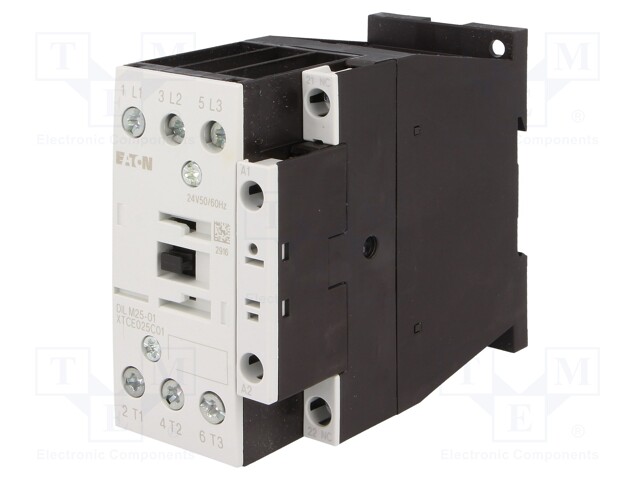 Contactor: 3-pole; NO x3; Auxiliary contacts: NC; 24VAC; 25A; 690V