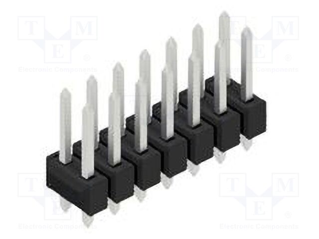 Connector: pin strips; pin header; male; PIN: 14; 2.54mm; THT; 2x7