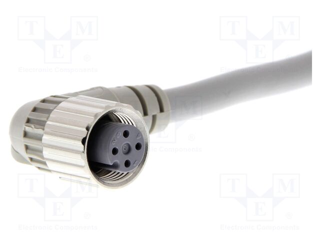 Connection lead; M12; PIN: 4; angled; female