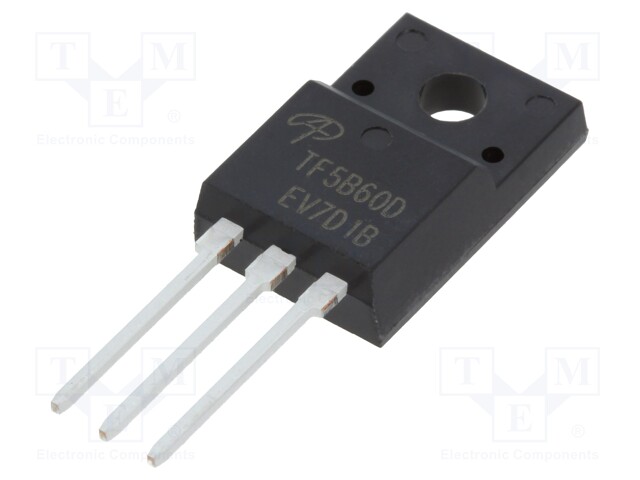 Transistor: IGBT; 600V; 5A; 12.5W; TO220F; Eoff: 0.04mJ; Eon: 0.14mJ