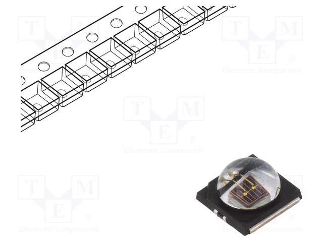 IR transmitter; 3535; 840-870nm; transparent; 350mW; 140°; 350mA