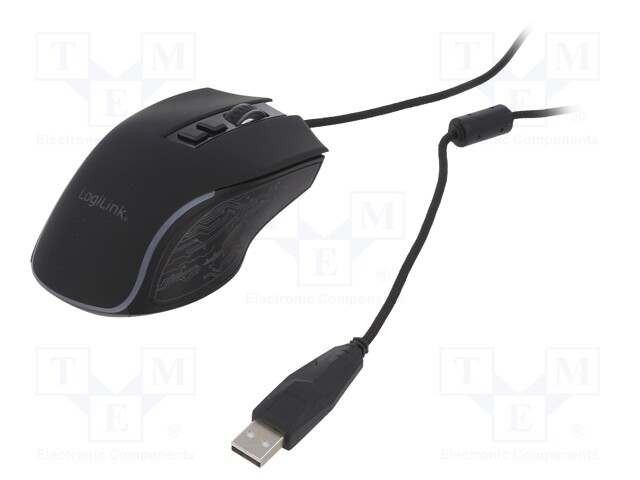 Optical mouse; black,mix colours; USB; wired; No.of butt: 5