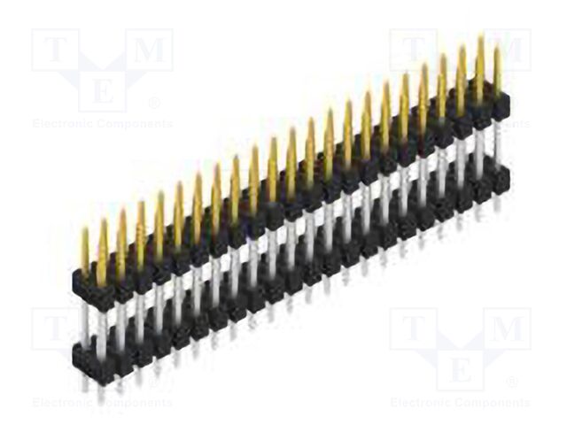 Connector: pin strips; pin header; male; PIN: 44; 2.54mm; THT; 2x22