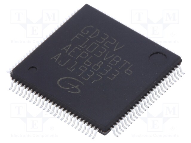 RISC-V microcontroller; SRAM: 32kB; Flash: 128kB; LQFP100