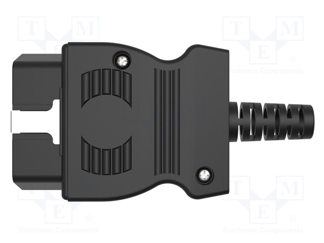 Diagnostic OBD II; black; 10A; Insulation: polyamide; -25÷80°C