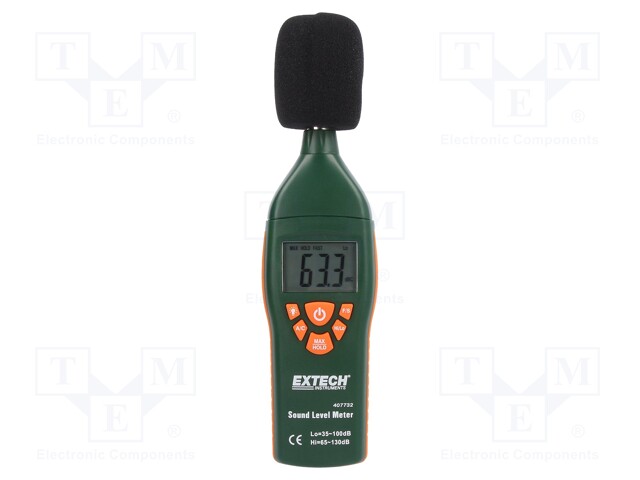 Environmental conditions; LCD 4 digits; Sound level: 35÷130dB