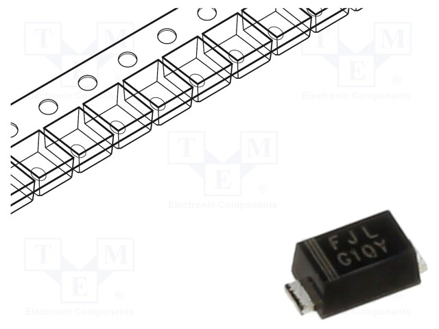 Diode: rectifying; SMD; 600V; 0.5A; 250ns; subSMA; Ufmax: 1.3V