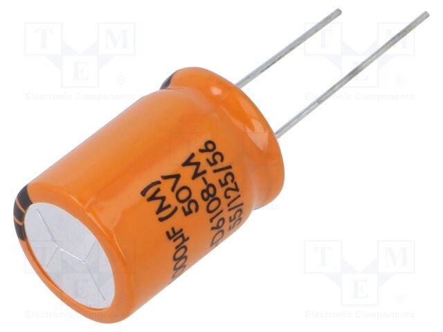 Electrolytic Capacitor, 1000 µF, 50 V, B41866 Series, ± 20%, Radial Leaded, 5000 hours @ 125°C
