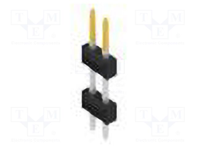 Connector: pin strips; pin header; male; PIN: 2; 2.54mm; THT; 2x1