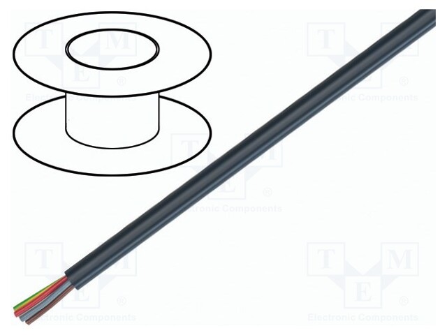 Wire; SiHF UL/CSA; 5G4mm2; Cu; stranded; silicone; black; -50÷150°C