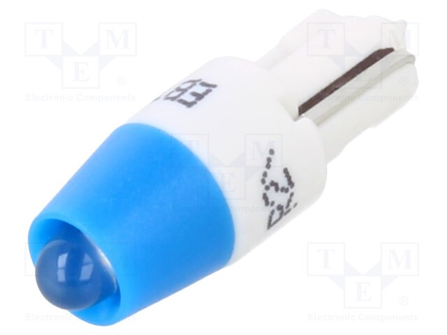 Indicator: LED; T5; blue; plastic; 24VAC; 24VDC; -20÷60°C; 3mm