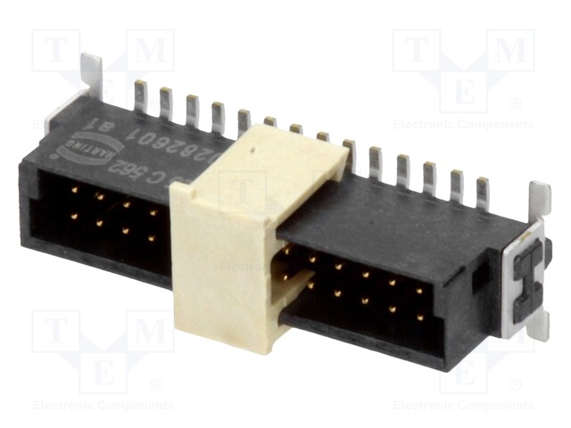 Connector: PCB to PCB; male; PIN: 28; 1.27mm; Series: har-flex; 2.3A