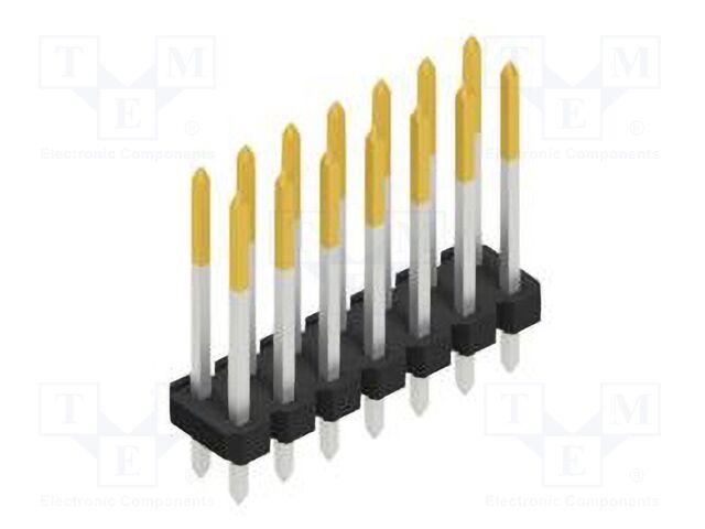 Connector: pin strips; pin header; male; PIN: 14; 2.54mm; THT; 2x7