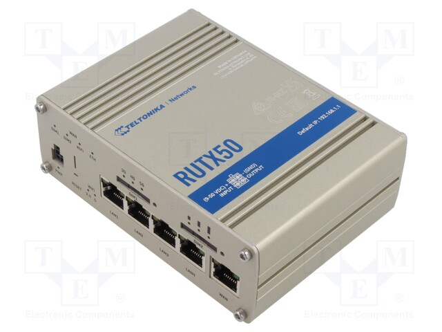 Module: router; 256MBFLASH,256MBRAM; GNSS; 132x44.2x95.1mm; IP30