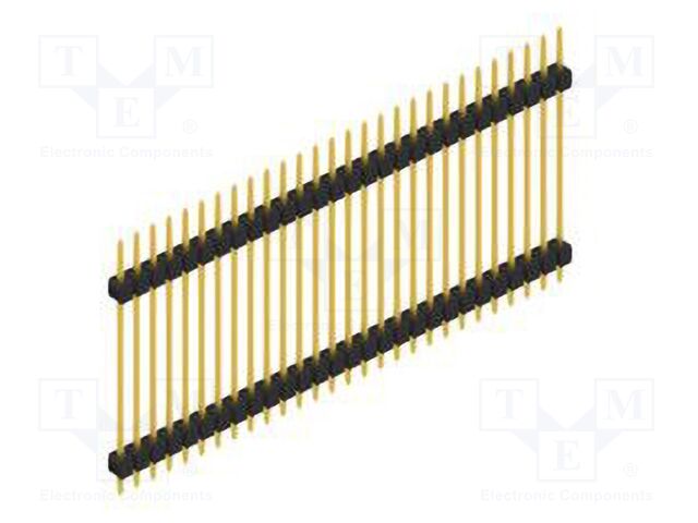 Connector: pin strips; pin header; male; PIN: 28; 2.54mm; THT; 1x28