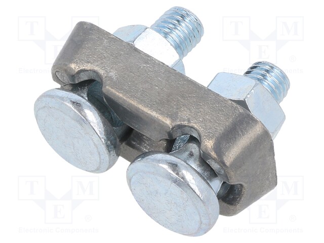 Brass; 50mm2; none; screw terminal; for cable; straight; Mat: brass
