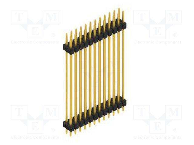 Connector: pin strips; pin header; male; PIN: 24; 2.54mm; THT; 2x12