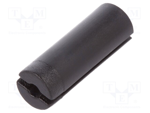 Spacer sleeve; LED; ØLED: 5mm; L: 17mm; black; UL94V-2