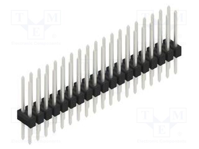 Connector: pin strips; pin header; male; PIN: 38; 2.54mm; THT; 2x19