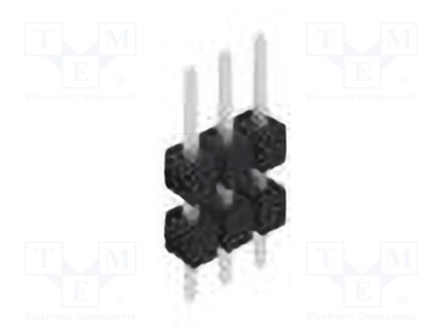 Connector: pin strips; pin header; male; PIN: 3; 2.54mm; THT; 1x3