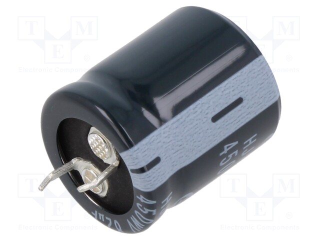 Capacitor: electrolytic; SNAP-IN; 82uF; 450VDC; Ø22x25mm; ±20%