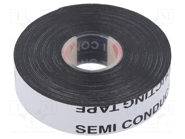 Tape: self-amalgamating; black; 19mm; L: 5m; Thk: 0.75mm; -40÷100°C