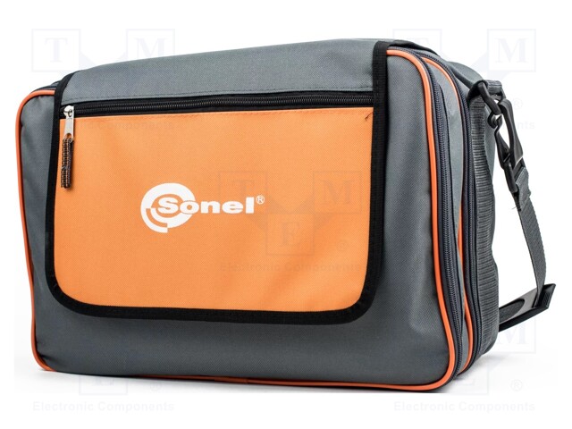 Bag; MRU-30-ENG,MRU-30-PL; Colour: orange,grey; Mat: fabric; 1pcs.