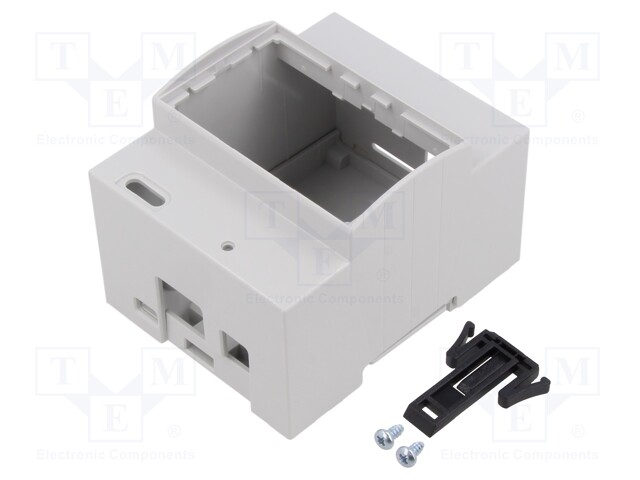 Enclosure: for computer; grey; for DIN rail mounting