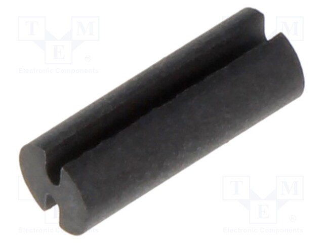 Spacer sleeve; LED; Øout: 3.7mm; ØLED: 3mm; black; UL94V-0; Mat: PVC