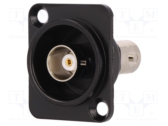 Coupler; BNC socket,both sides; insulated; 50Ω; black; Series: FT