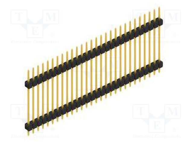 Connector: pin strips; pin header; male; PIN: 28; 2.54mm; THT; 1x28