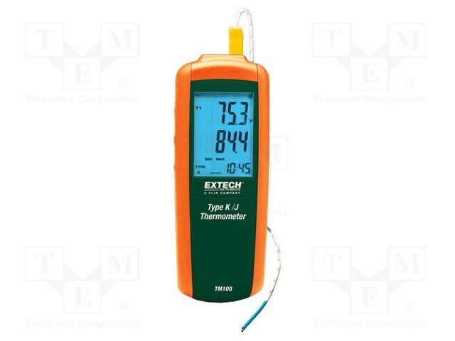 Temperature meter; LCD,with a backlit; Accur: ±(0,15% + 1°C)