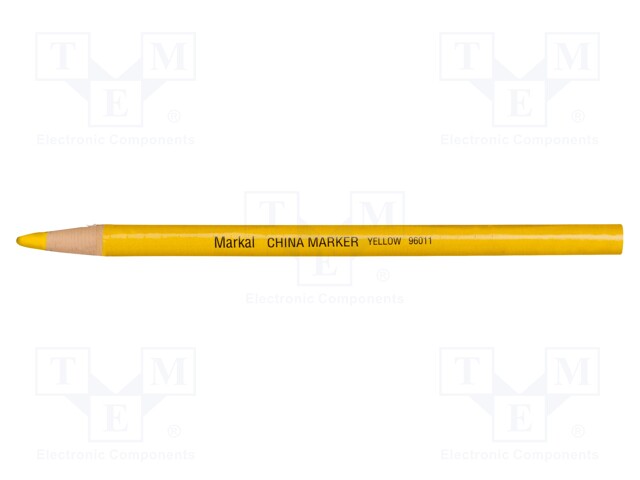 Marker: pencil; yellow; Tip: cone